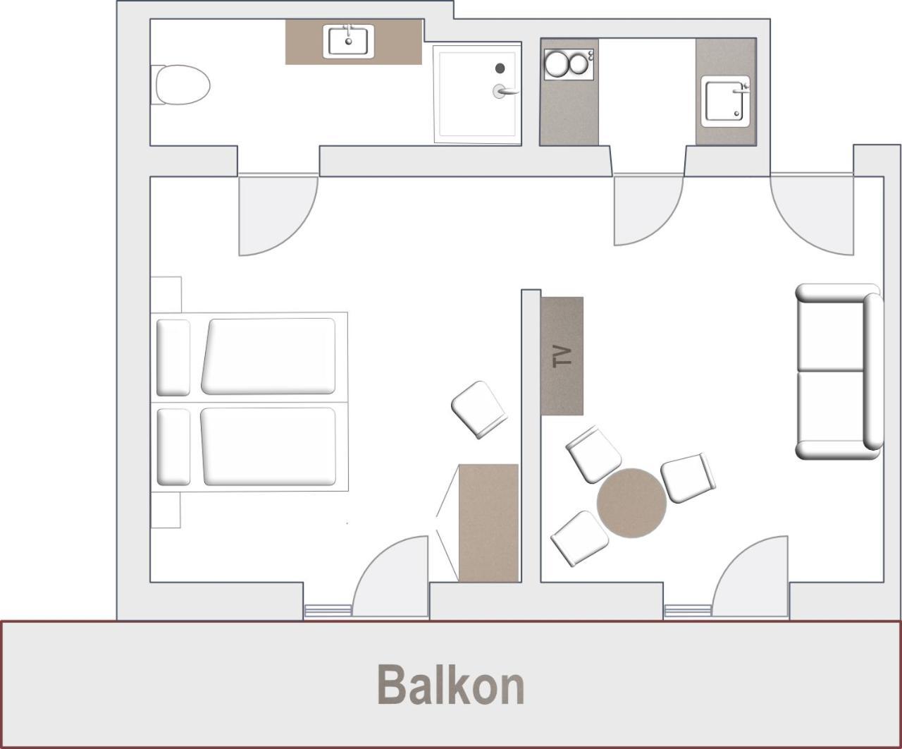 Garni Hotel Walburg Tirolo Bilik gambar